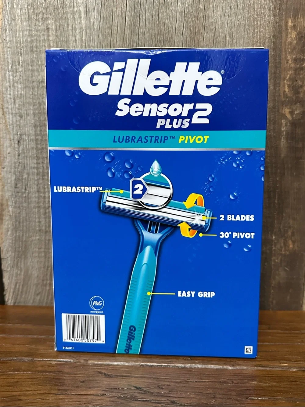 Gillette Sensor2 Plus Pivoting Head + Lubrastrip Men’s Disposable Razors 52 ct